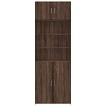 vidaXL Armoire de rangement chêne brun 80x42 5x225cm bois d'ingénierie
