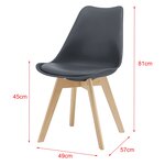 Lot de 6 chaises de salle à manger fläten similicuir hêtre gris 03_0006780