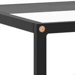 vidaXL Meuble TV noir avec verre trempé 120x40x40 cm