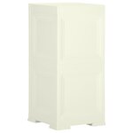 vidaXL Armoire plastique 40x43x85 5 cm design bois glace à la vanille