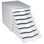 Module De Classement The Sytem 8 Office 8 Tiroirs - Gris Lumière - Exacompta