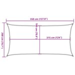 vidaXL Voile d'ombrage 160 g/m² Marron 2x3 5 m PEHD