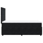 vidaXL Sommier à lattes de lit et matelas Noir 80x200 cm Velours