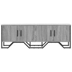 vidaXL Meuble TV sonoma gris 122x34x41 cm bois d'ingénierie