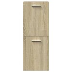 vidaXL Armoire de salle de bain Chêne sonoma 30x30x80 cm Aggloméré