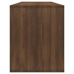 vidaXL Meuble TV Chêne marron 130x35x50 cm Aggloméré