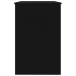 vidaXL Bureau Noir 100x50x76 cm Bois d’ingénierie