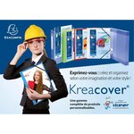 Chemise À Élastiques 3 Rabats Polypropylène Translucide Krea Cover - A4 - Rouge - X 25 - Exacompta