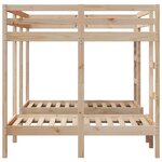 vidaXL Lit superposé triple 140x200/70x140 cm bois de pin massif