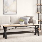 vidaXL Pieds de table basse cadre en Y 140x30x43 cm acier