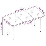 vidaXL Ensemble à manger de jardin 5 Pièces et coussins marron poly rotin