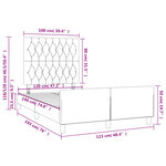vidaXL Cadre de lit sans matelas rose 120x190 cm velours
