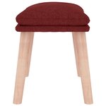 vidaXL Repose-pied Rouge 45x29 5x35 cm Tissu