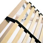 vidaXL Sommiers à lattes 2 Pièces avec 28 lattes 7 zones 70x200 cm