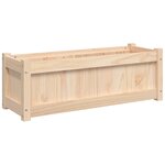 vidaXL Jardinières 2 Pièces bois de pin massif