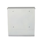 Boite aux lettres design murale compartiment journaux courrier acier inoxydable blanc