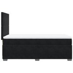 vidaXL Sommier à lattes de lit avec matelas Noir 90x190 cm Velours