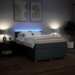 vidaXL Sommier à lattes de lit avec matelas Gris foncé 160x200cm Tissu