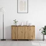 vidaXL Buffet en chêne Fait main bois d'ingénierie 120 x 41 x 75 cm