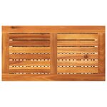 vidaXL Table de jardin noir 70x38x42 cm résine tressée et bois acacia