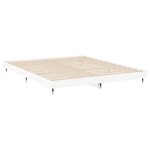 vidaXL Cadre de lit sans matelas blanc 180x200 cm bois d'ingénierie