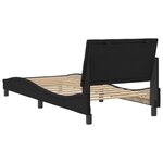 vidaXL Cadre de lit sans matelas noir 80x200 cm velours