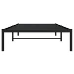 vidaXL Cadre de lit métal noir 107x203 cm