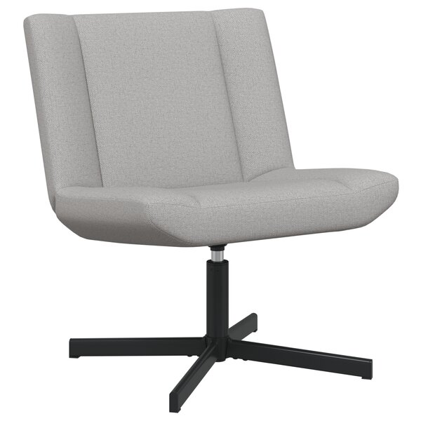 vidaXL Chaise d'Appoint Gris nuage Tissu et base en métal Taille standard