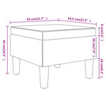 vidaXL Tabouret avec pieds en bois Vert foncé Tissu