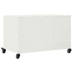 vidaXL Meuble TV blanc 68x39x43 5 cm acier laminé à froid