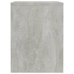 vidaXL Tables de chevet 2 Pièces Gris béton 40x30x40 cm Bois d'ingénierie