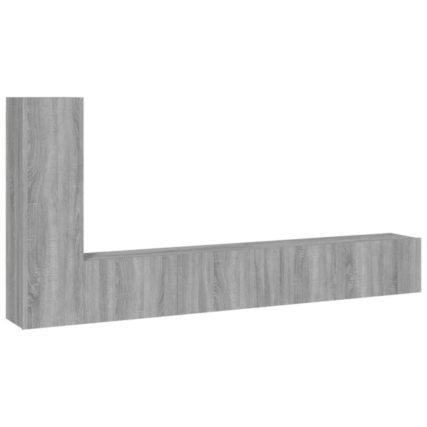 vidaXL Ensemble de meubles TV 3 Pièces Sonoma gris Bois d'ingénierie