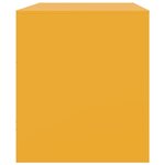 vidaXL Meuble TV jaune moutarde 67x39x44 cm acier
