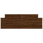 vidaXL Cadre de lit tête de lit et pied de lit chêne marron 140x200 cm