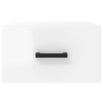 vidaXL Tables de chevet murales 2 Pièces blanc brillant 35x35x20 cm