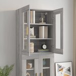 vidaXL Armoire murale suspendue Sonoma gris 69 5x34x90 cm