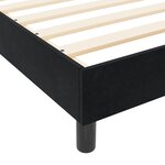 vidaXL Cadre de lit noir 100x200 cm Velours