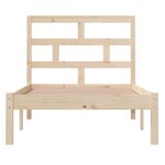 vidaXL Cadre de lit sans matelas bois massif 100x200 cm