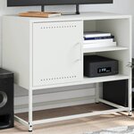 vidaXL Meuble TV vert olive 100 5x39x60 5 cm acier