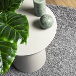 vidaXL Tapis shaggy PAMPLONA poils longs moderne gris Ø 160 cm
