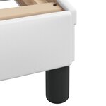 vidaXL Lit avec matelas blanc 90x190 cm similicuir