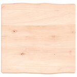 vidaXL Dessus de table bois massif non traité bordure assortie