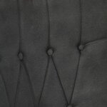 vidaXL Chaise à oreilles Noir Toile