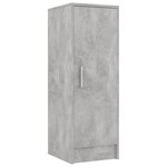 vidaXL Armoire à chaussures Gris béton 32x35x92 cm Bois d’ingénierie