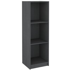 vidaXL Bibliothèque/Séparateur de pièce gris 36x33x110 cm pin massif