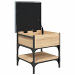 vidaXL Banc à chaussures chêne sonoma 42x42x45 cm bois d'ingénierie