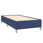 vidaXL Cadre de lit sans matelas bleu 100x200 cm tissu