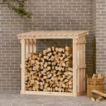 vidaXL Support pour bois de chauffage 108x64 5x109 cm Bois de pin