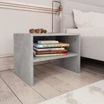 vidaXL Tables de chevet 2 Pièces Gris béton 40x30x30 cm Bois ingénierie
