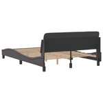 vidaXL Cadre de lit sans matelas gris 120x200 cm similicuir
